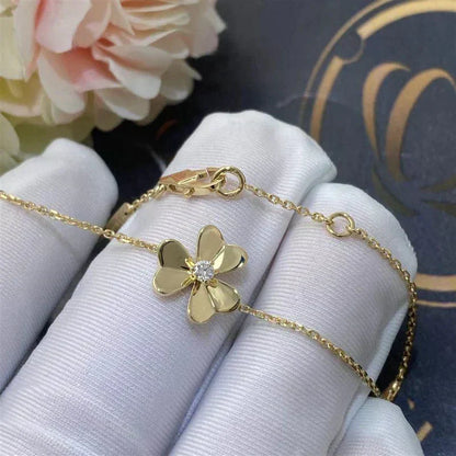 [Sophire Jewelry ]FRIVOLE GOLD FLOWER PINK MALACHITE BRACELET