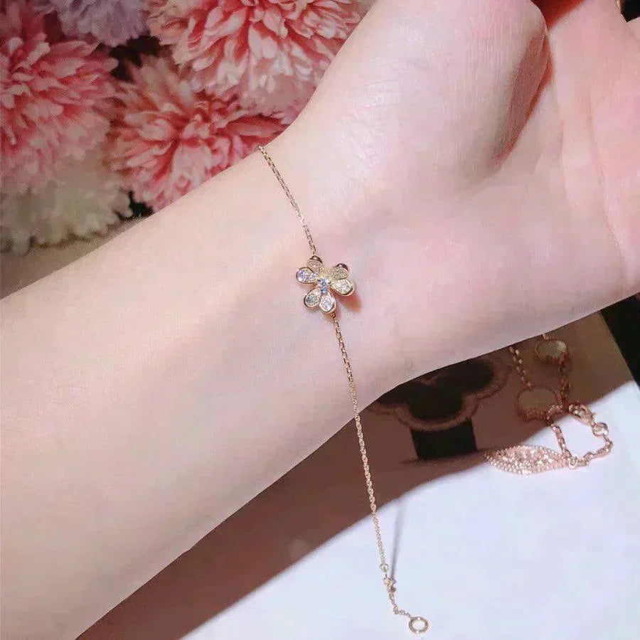 [Sophire Jewelry ]FRIVOLE GOLD FLOWER DIAMOND BRACELET