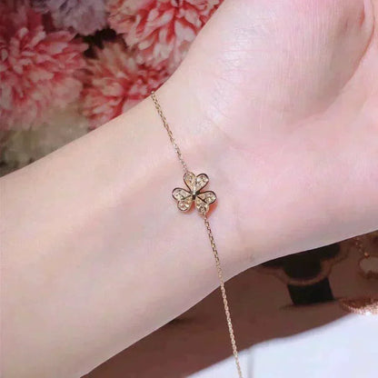 [Sophire Jewelry ]FRIVOLE GOLD FLOWER DIAMOND BRACELET