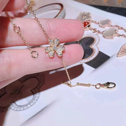 [Sophire Jewelry ]FRIVOLE GOLD FLOWER DIAMOND BRACELET