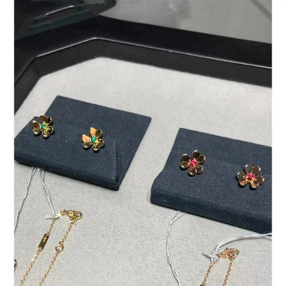 [Sophire Jewelry ]FRIVOLE  FLOWER PINK EARRINGS