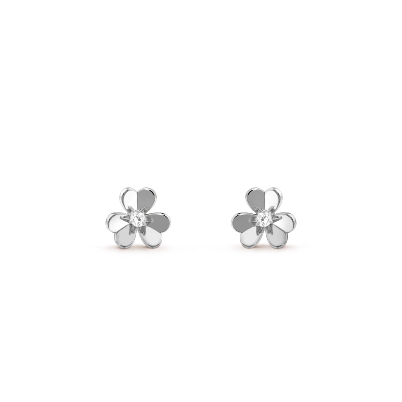 [Sophire Jewelry ]FRIVOLE MINI SILVER FLOWER EARRINGS