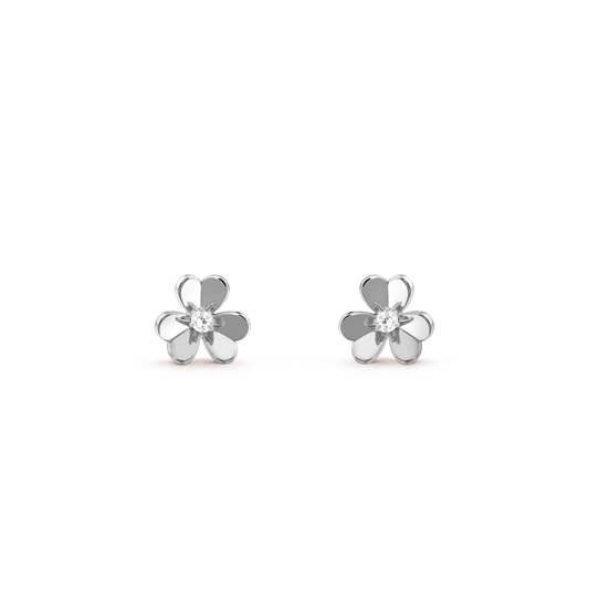 [Sophire Jewelry ]FRIVOLE MINI SILVER FLOWER EARRINGS