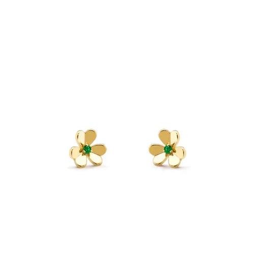 [Sophire Jewelry ]FRIVOLE  FLOWER MALACHITE EARRINGS