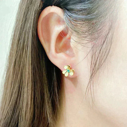 [Sophire Jewelry ]FRIVOLE  FLOWER MALACHITE EARRINGS