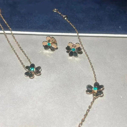 [Sophire Jewelry ]FRIVOLE  FLOWER MALACHITE EARRINGS