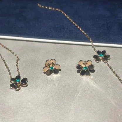 [Sophire Jewelry ]FRIVOLE  FLOWER MALACHITE EARRINGS