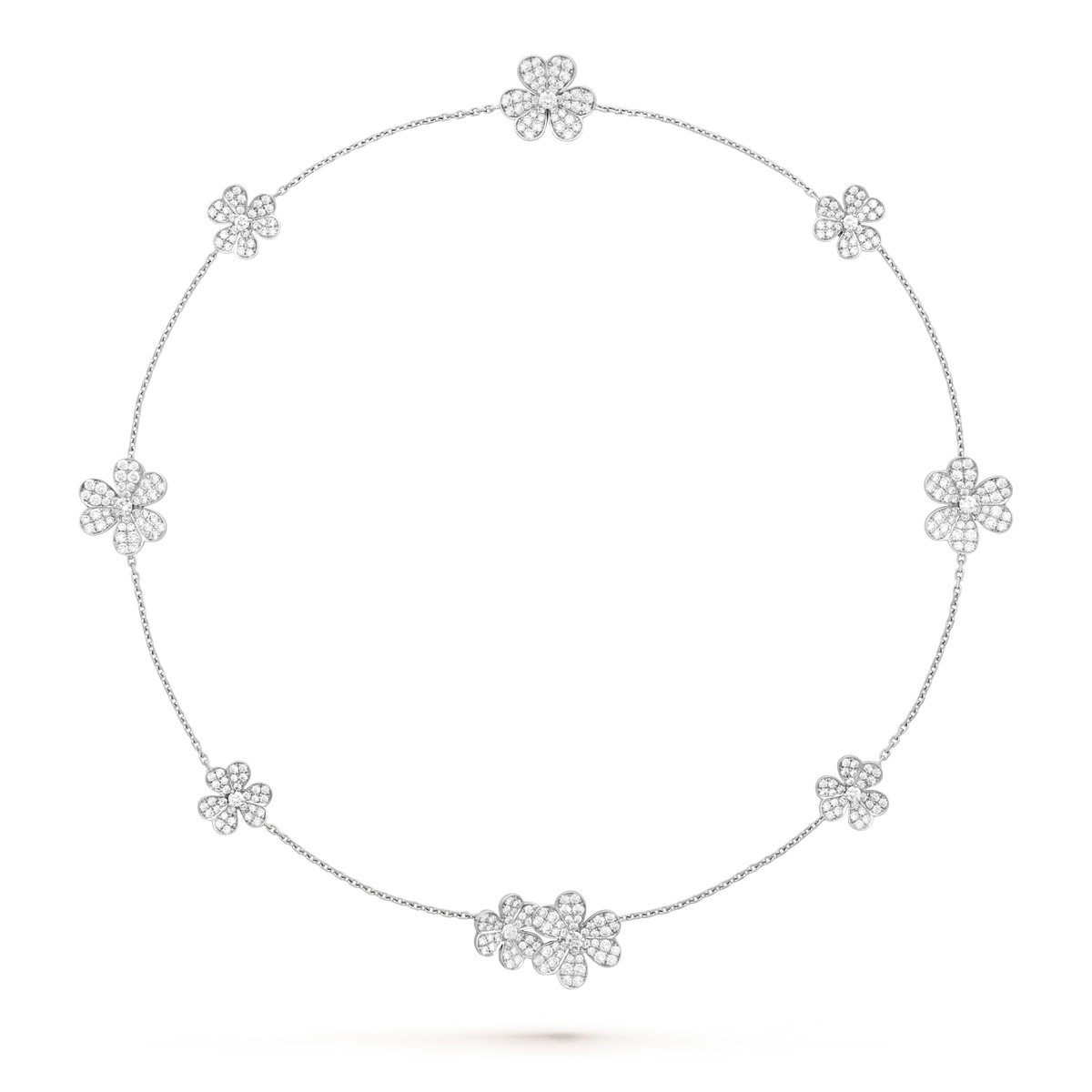 [Sophire Jewelry ]FRIVOLE SILVER 9 FLOWERS NECKLACE