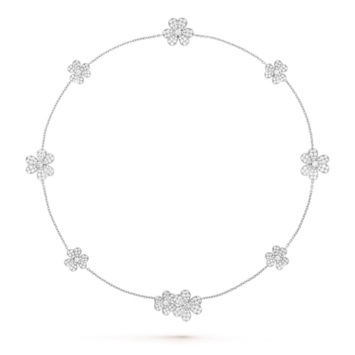 [Sophire Jewelry ]FRIVOLE SILVER 9 FLOWERS NECKLACE
