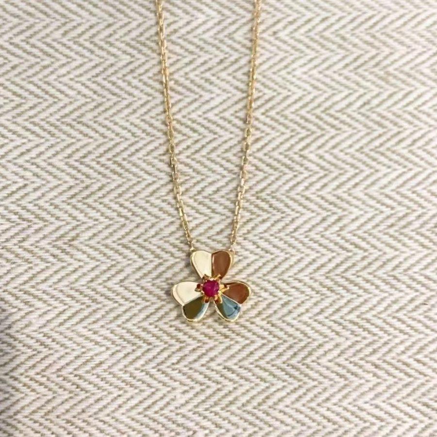 [Sophire Jewelry ]FRIVOLE GOLD FLOWER NECKLACE