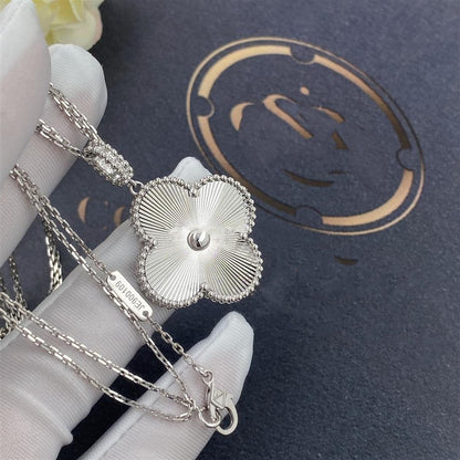 [Sophire Jewelry ]CLOVER 25MM SILVER BIG CLOVER NECKLACE