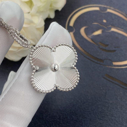 [Sophire Jewelry ]CLOVER 25MM SILVER BIG CLOVER NECKLACE