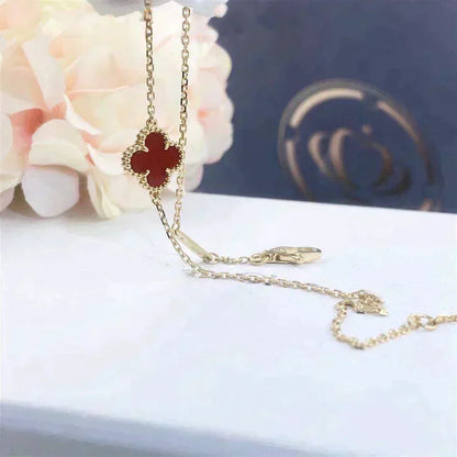 [Sophire Jewelry ]CLOVER  CARNELIAN SINGLE FLOWER BRACELET