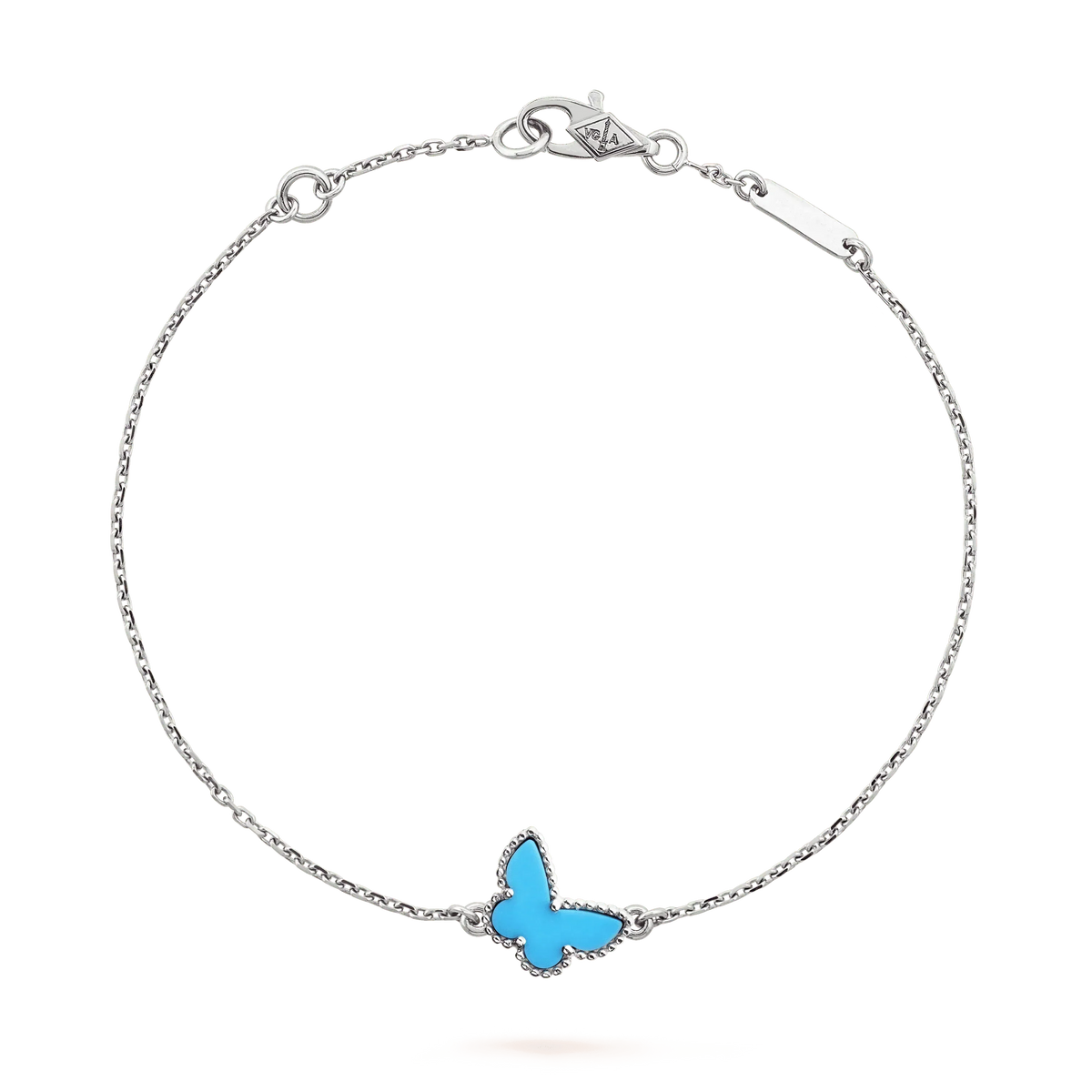 [Sophire Jewelry ]BUTTERFLY TURQUOISE BUTTERFLY BRACELET SILVER