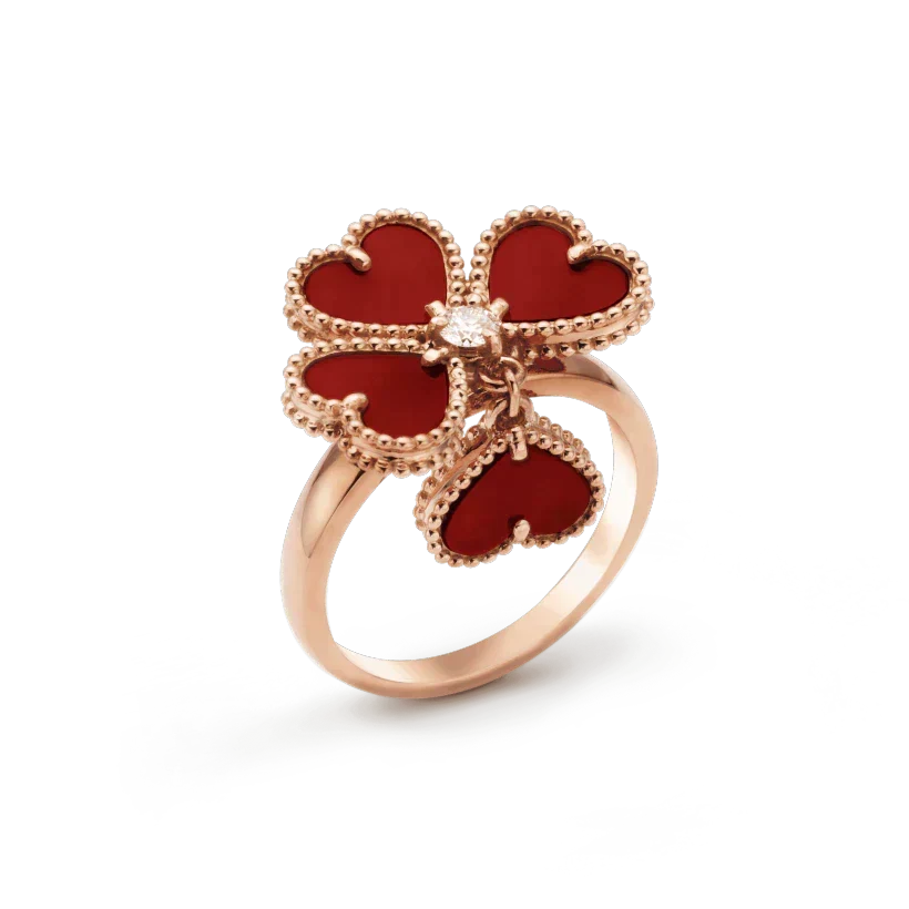 [Sophire Jewelry ]SWEET CLOVER CARNELIAN RING