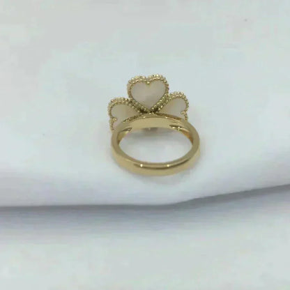 [Sophire Jewelry ]SWEET CLOVER WHITE MOP RING