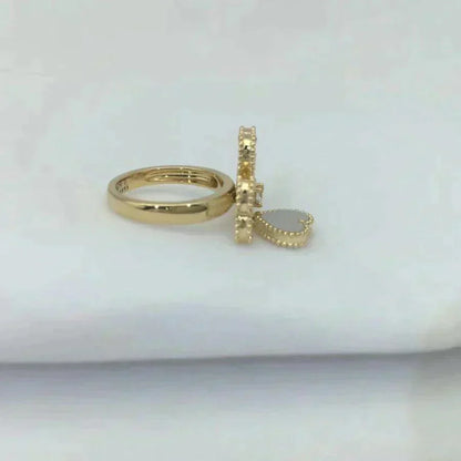 [Sophire Jewelry ]SWEET CLOVER WHITE MOP RING