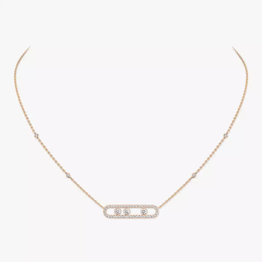 [Sophire]MOVE PAVÉ FULL DIAMOND NECKLACE