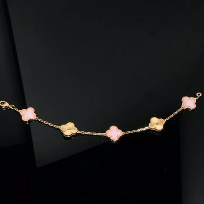[Sophire Jewelry ] CLOVER 5 MOTIFS  PINK MOP BRACELET COLLECTION
