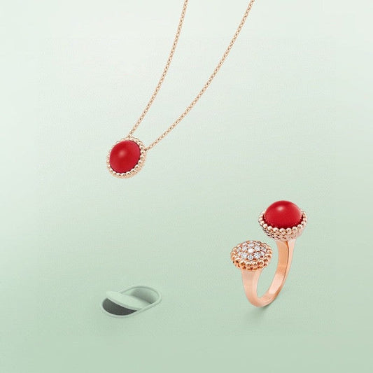 [Sophire Jewelry ]PERLEE COULEURS DIAMOND ROSE GOLD BETWEEN THE FINGER RING