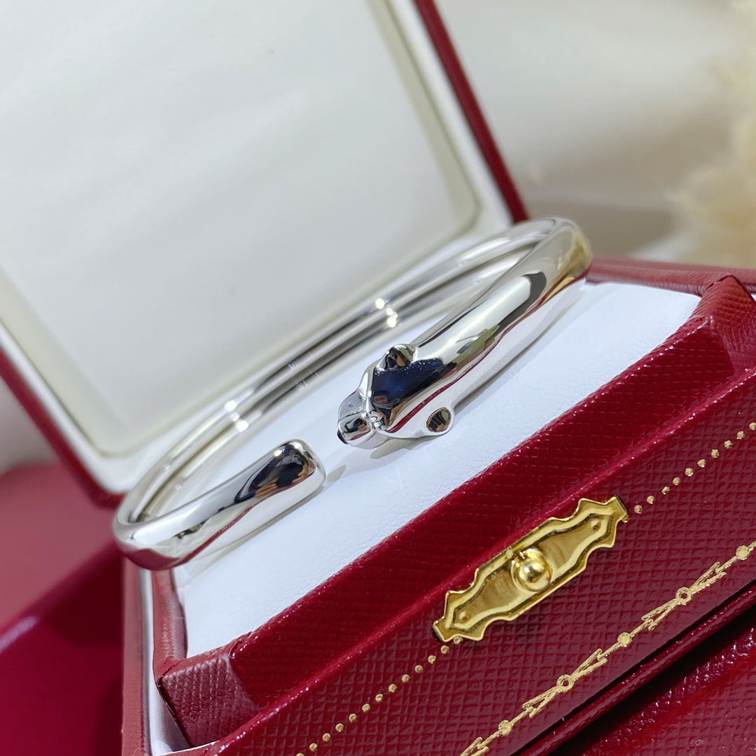 [Sophire Jewelry ]PANTHERE SILVER OPEN BRACELET