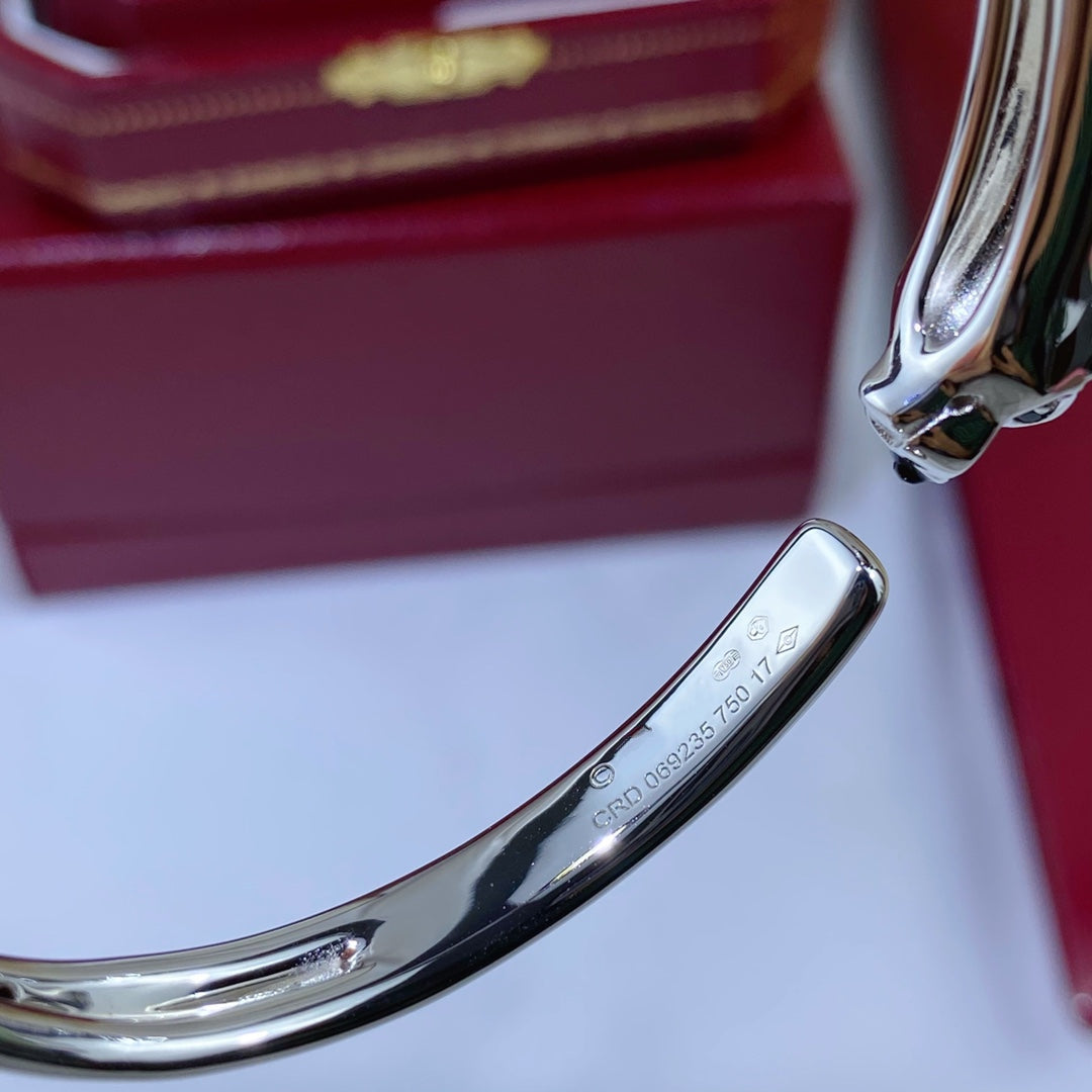 [Sophire Jewelry ]PANTHERE SILVER OPEN BRACELET