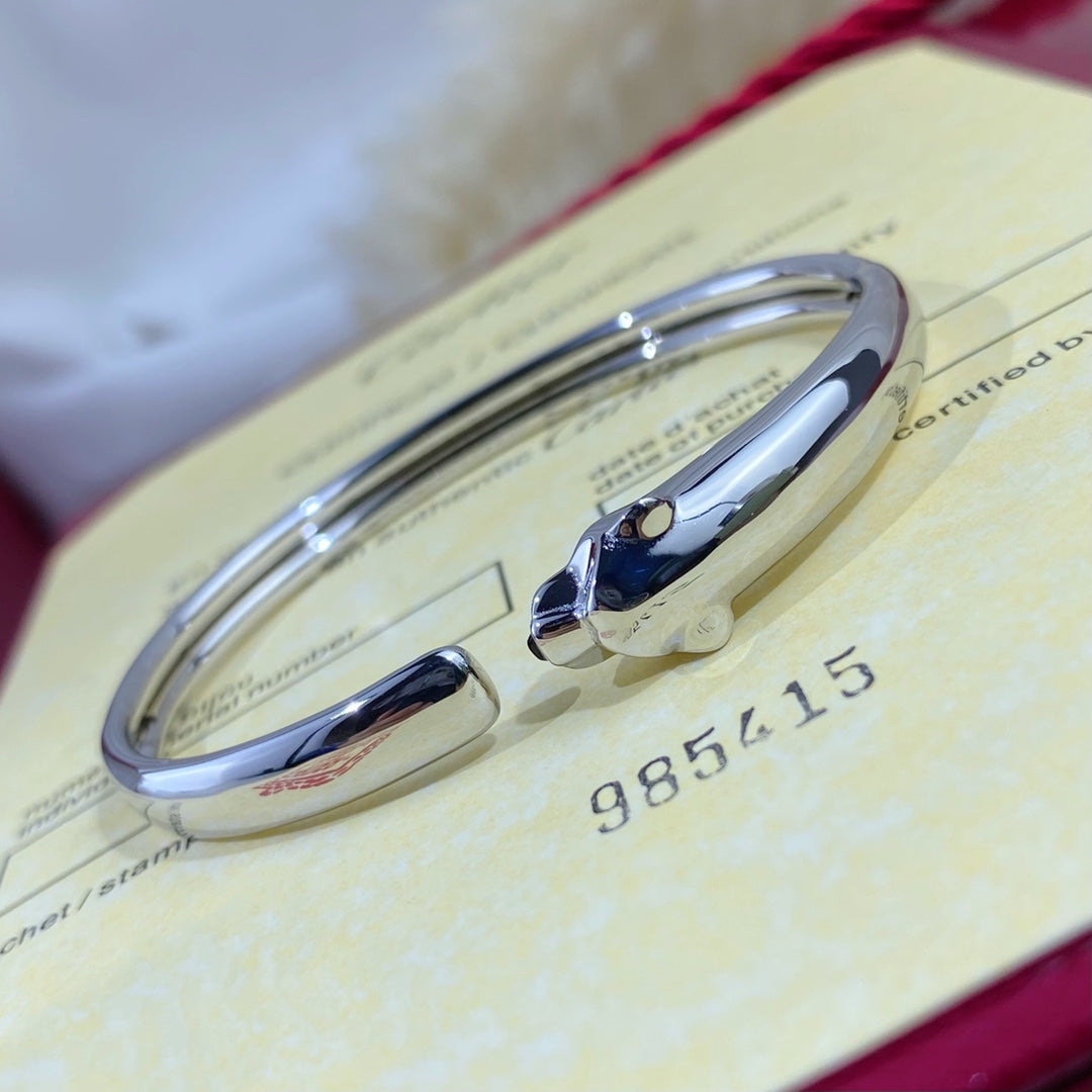 [Sophire Jewelry ]PANTHERE SILVER OPEN BRACELET