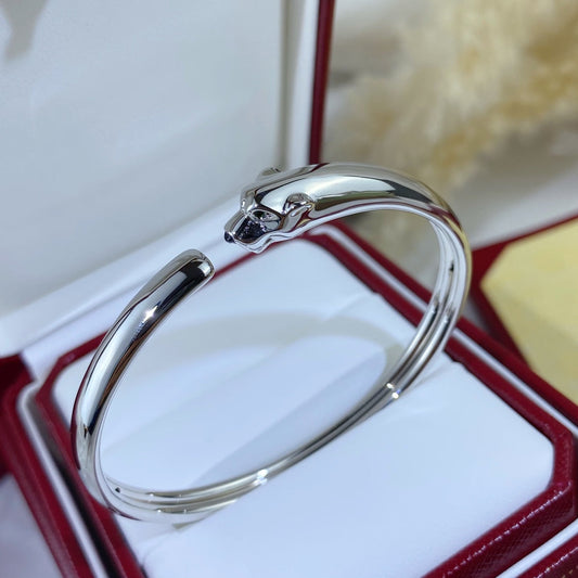 [Sophire Jewelry ]PANTHERE SILVER OPEN BRACELET