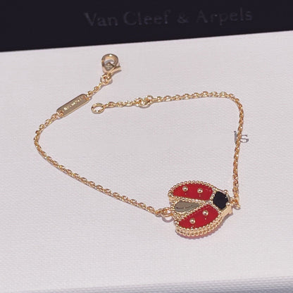 [Sophire Jewelry ]LUCKY SPRING 1 MOTIF PINK GOLD BRACELET