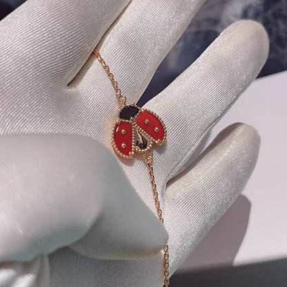 [Sophire Jewelry ]LUCKY SPRING 1 MOTIF PINK GOLD BRACELET