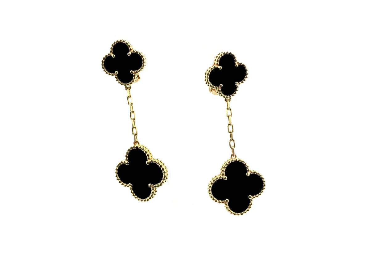 [Sophire Jewelry ]CLOVER 2 MOTIFS  EARRINGS (MULTIPLE CHOICESC