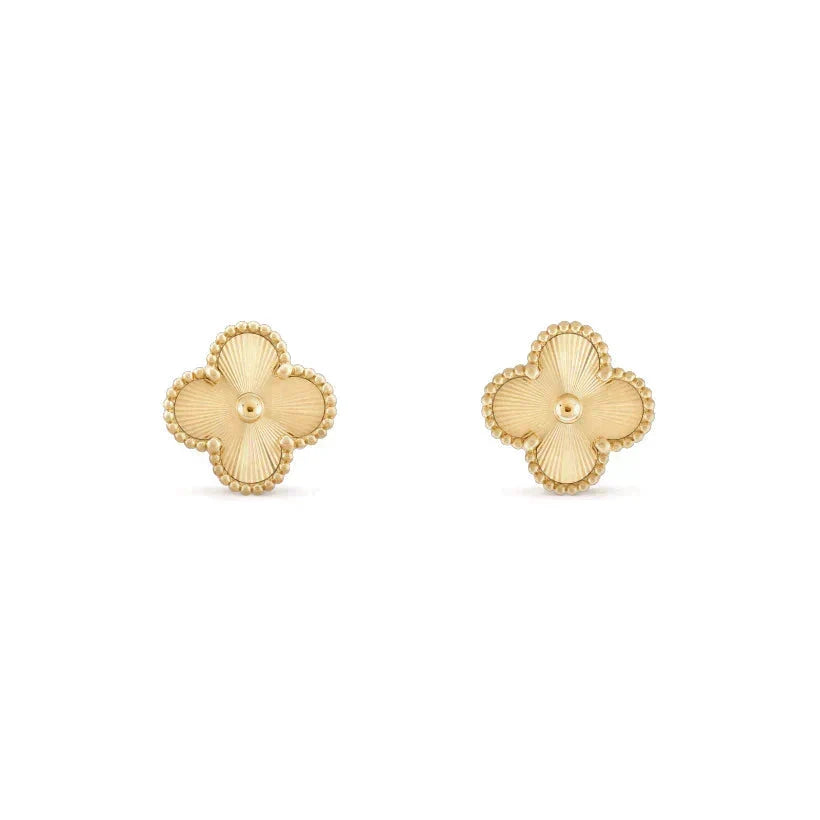 [Sophire Jewelry ]CLOVER MEDIUM 1 MOTIFS LASER EARRINGS