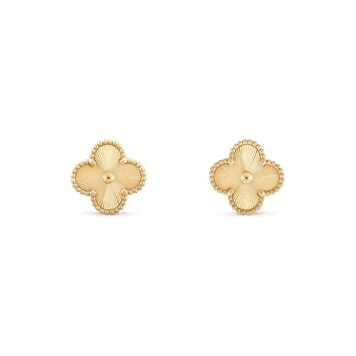 [Sophire Jewelry ]CLOVER MEDIUM 1 MOTIFS LASER EARRINGS