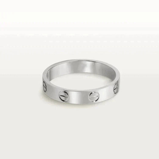 [Sophire Jewelry ]LOVE RING 4MM 1 DIAMOND SILVER