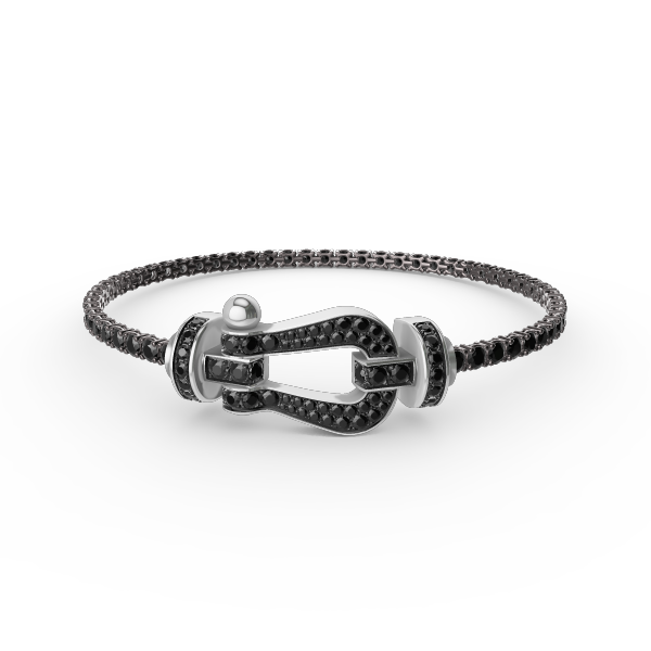 [Sophire Jewelry ]FORCE  LARGE HORSESHOE FULL DIAMOND TENNIS BRACELET