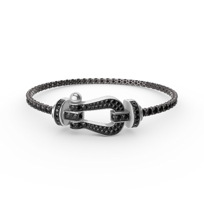 [Sophire Jewelry ]FORCE  LARGE HORSESHOE FULL DIAMOND TENNIS BRACELET